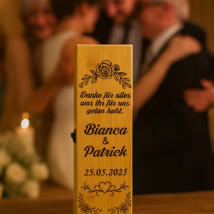 Hochzeitsgeschenk für Eltern vom Brautpaar – Weinbox inklusive Weinset mit Zubehör (Kopie)